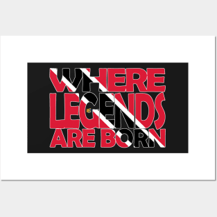 Trinidad Flag Where Legends Are Born - Tobago - Soca Mode Posters and Art